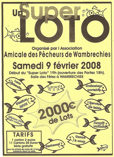 Affiche du loto de février 2008