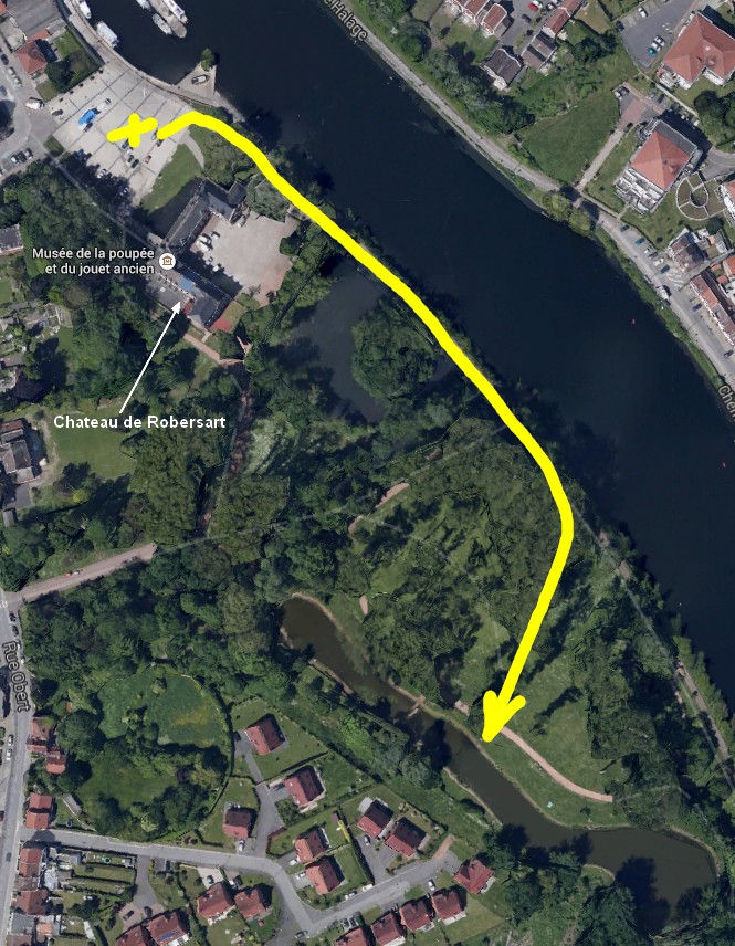 plan d'accés à l'étang